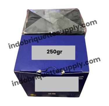 250gr Inner Box Packaging Full Color Square Coconut Charcoal