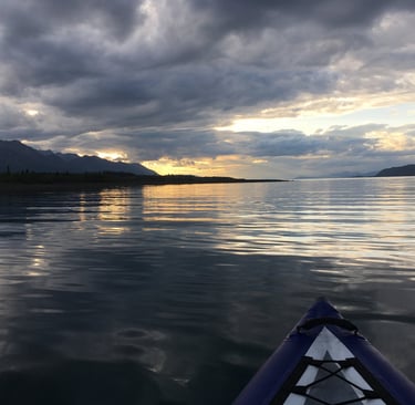 The other photo is from Shannon's kayak on her favourite lake.