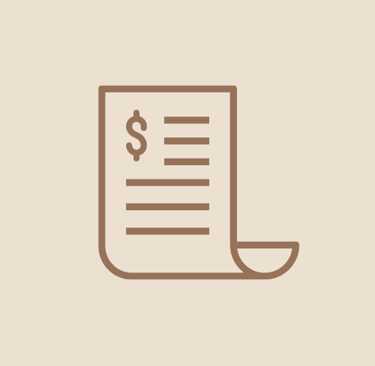 paper document with a dollar sign on it