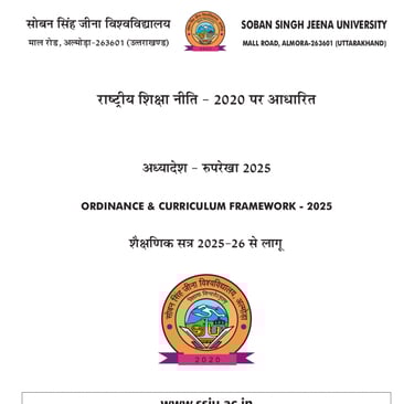 2025-26_SSJU_Ordinance and Curriculum Framework