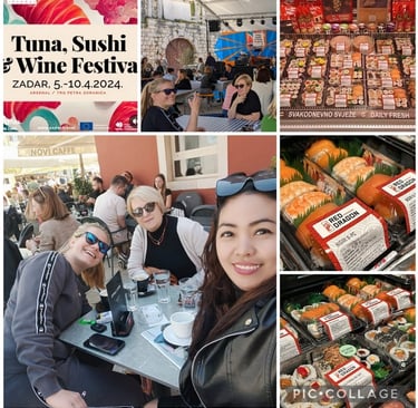 tuna sushi wine festival