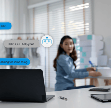 Business owner and Customer is chatting about product