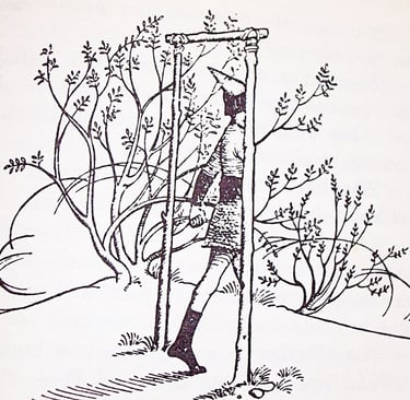 Illustration by Pauline Baynes for 'Prince Caspian'