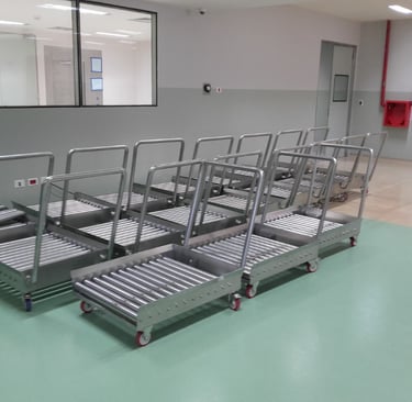 carros para laboratorio en inoxidable