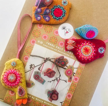 Sew Last Year Shop felt birds Long Sutton Lincs UK