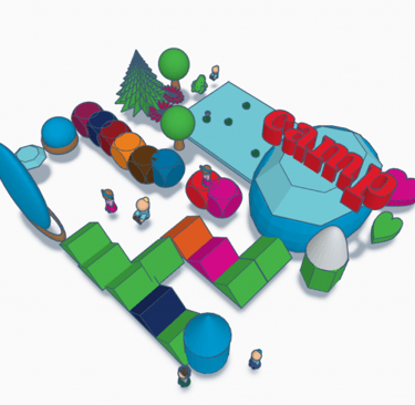 TinkerCAD 3D Moon camp (without a dome)