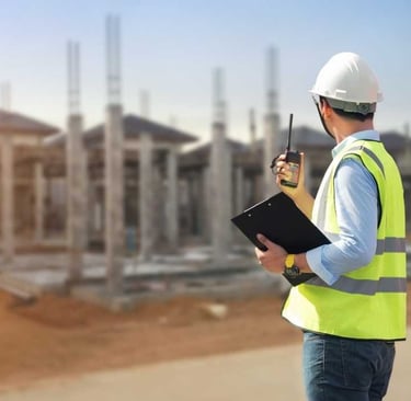 Worker on Construction Site
