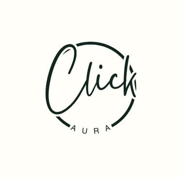 click aura ,social media marketing, logo,