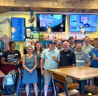 Board member of NC Brewer's Guild at Coyote Kitchenb