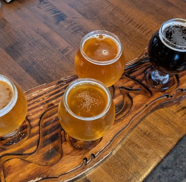 flight of 4 beers