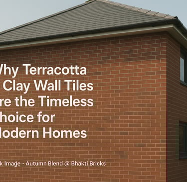 Modern home exterior with terracotta clay wall tiles
