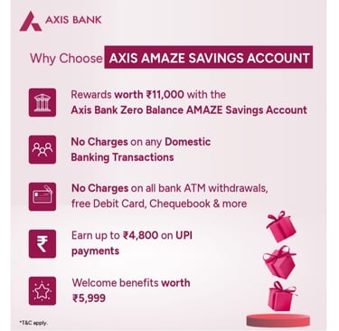 Axis amaze Saving Account