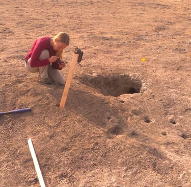 San Joaquin kit fox pre-construction survey with a trail camera.