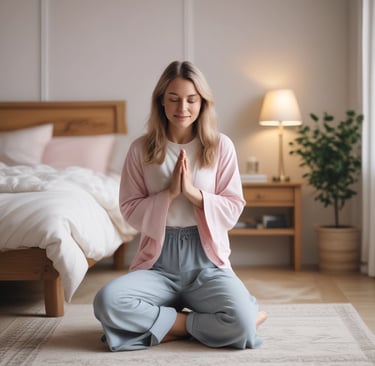 Christian woman hands in prayer symbolising faith and action in rediscovering identity in Christ