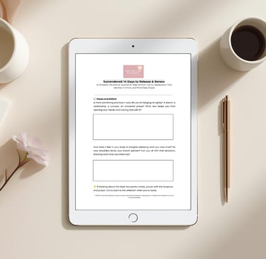 Christian journaling to release control, find emotional freedom, and trust God daily