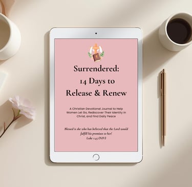 Christian journaling to release control, find emotional freedom, and trust God daily