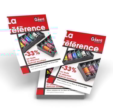 flyer for the "geant des beaux arts"