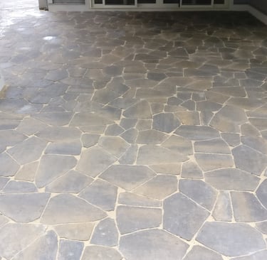 Flagstone Patio Natural Stone Installation Services Near Lake Oswego West Linn Portland Tigard Oreg