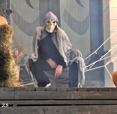 Halloween à Padoue de nuit.