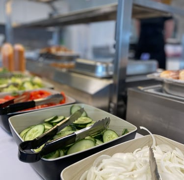 Burger zum selbst Belegen Gemeinschaftsverpflegung