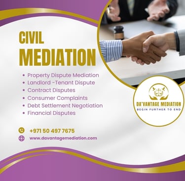Resolving Disputes Effectively: The Role of Civil Mediation and Why Da’vantage Mediation Stands Out