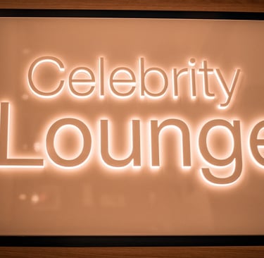 Celebrity iLounge signage on Celebrity Edge