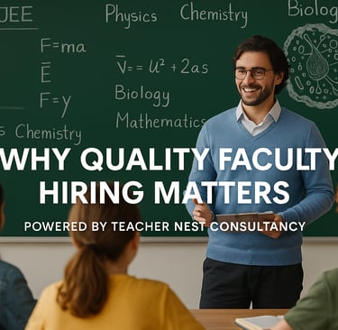A professional teacher explains physics, chemistry, and biology concepts to attentive students in a