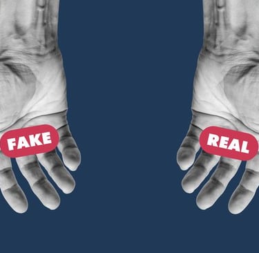 Fundraising scam in one hand real fundraising in the other