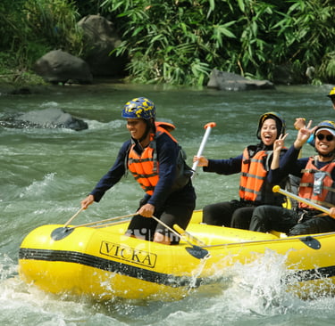 Rafting di Sungai Elo menjadi salah satu aktivitas wisata petualangan paling populer di Magelang