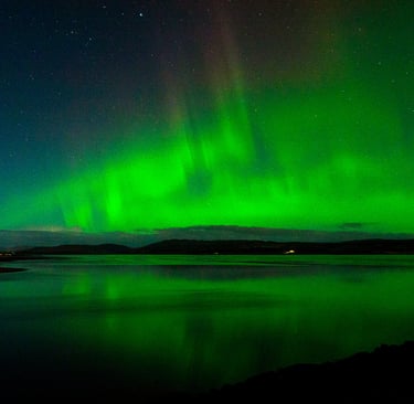 Spectacular Aurora Borealis Northern Lights Dornoch Firth Scotland