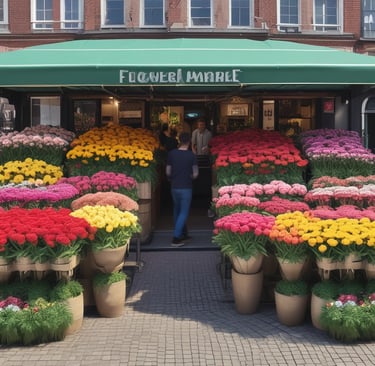 flower market stand