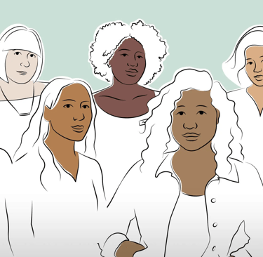 Illustration of Sephora staff and customers