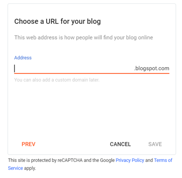 blog address