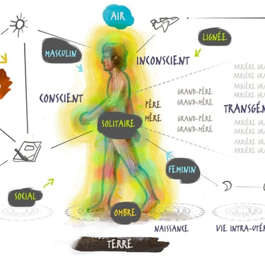 a drawing of a human body with a diagram of the human body