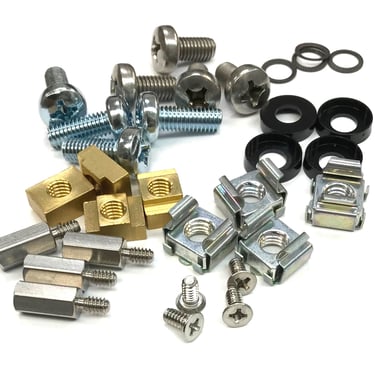 screws and nuts included in the rack mounting kit