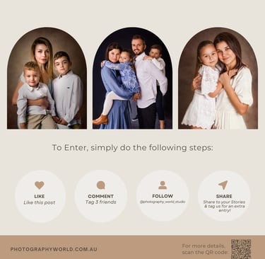 A mother's Day photo shoot session giveaway