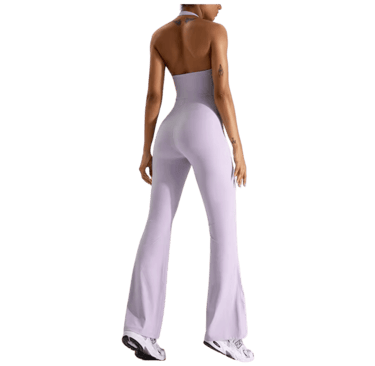 aliexpress lilac backless halter gym bodysuit