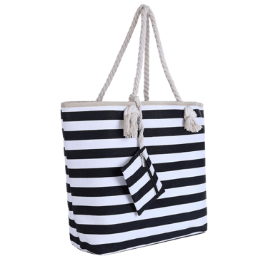 amazon.it dondon large beach bag with zip closure