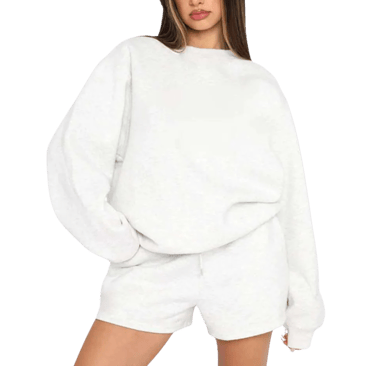 alo yoga white gray set