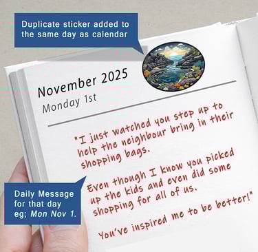 A person holding a calendar