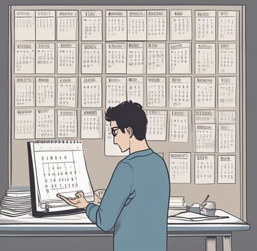 a very tall building with a sky background