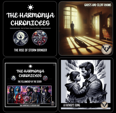 Released Music and Soundtrack from the Harmonya Chronicles