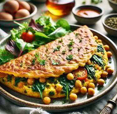 Crispy Chickpea Omelette