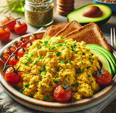 chickpea flour scrambled eggs