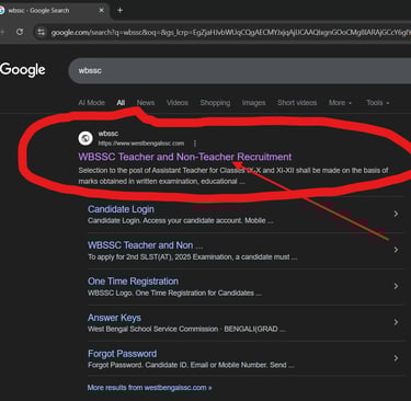 Official WBSSC Website Link For Teacher and Non-Teacher Recruitment and Admit Card Download 2026.