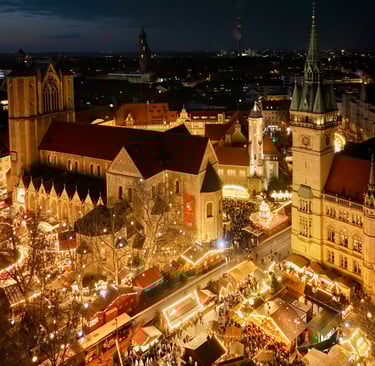 Charming Christmas market in Germany