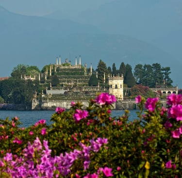 Isola Bella island and it' s terraced gardens