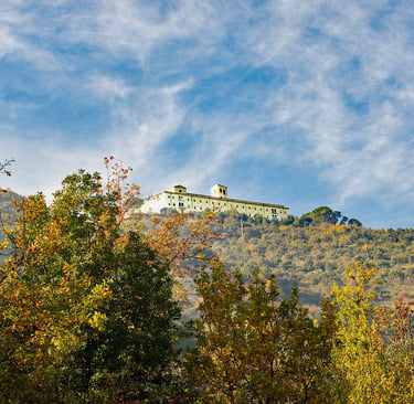 Abbaye de montecassino, Mont cassino, Brume