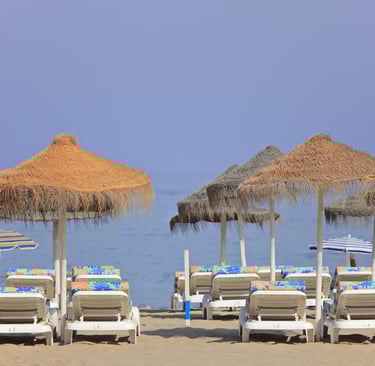 Plage à Los Boliches, Fuengirola, Espagne