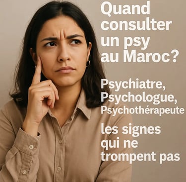 jeune femme Marocaine se pose la question quand consulter un psy au Maroc